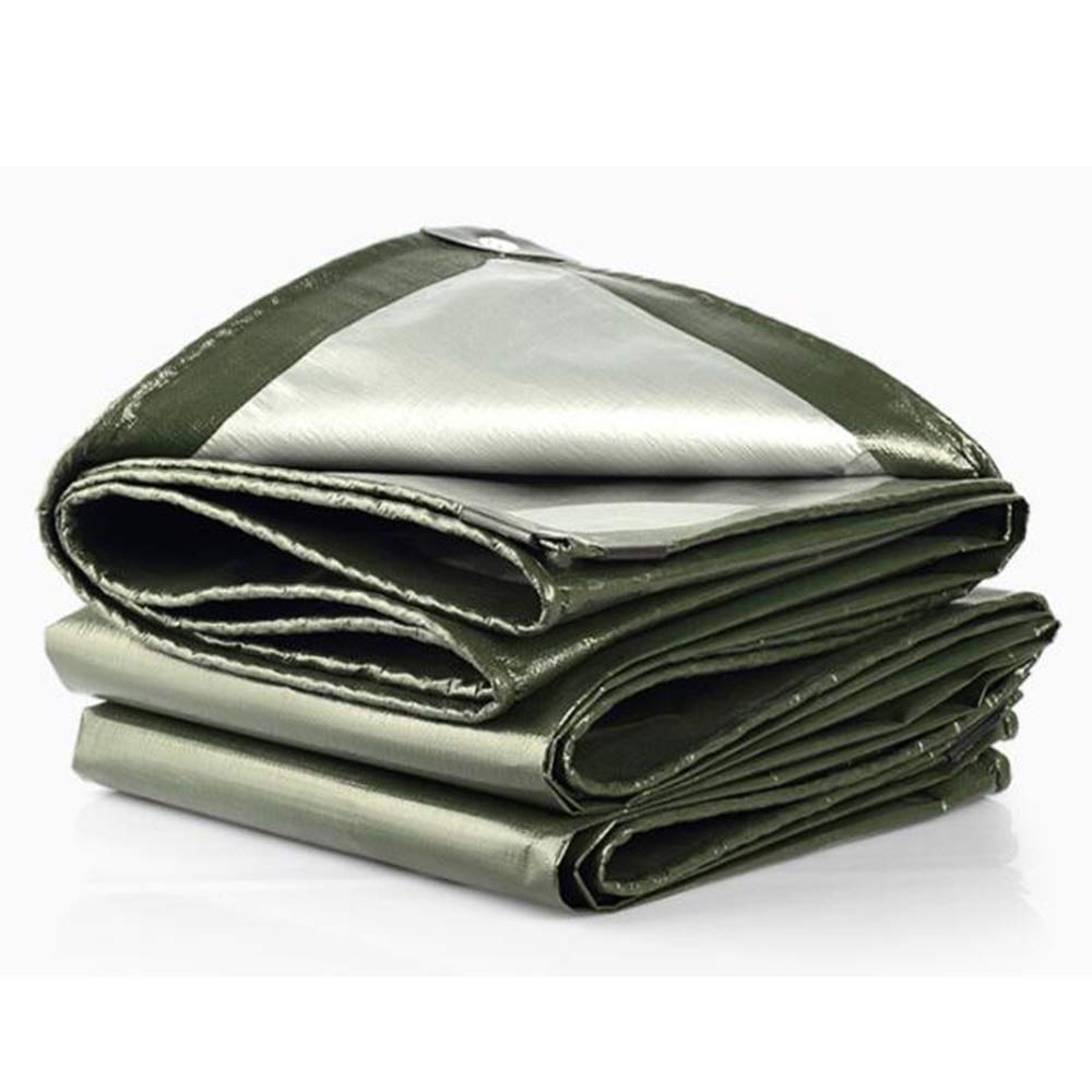 Grande Tela Cerata Resistente, Teloni, Panno Impermeabile ad Alta Densità e Antipioia - Tessuto in Plastica Spessa 180G / M²,3 × 7 M,3 × 7 M