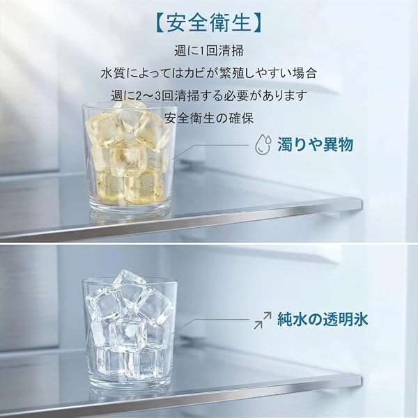 三菱電機MRPR-51 FT冷蔵庫製氷機カートリッジ、浄水器カートリッジ、塩素ガス洗浄カートリッジ(M 20 KY 6526とM 20 CM 4526)と互換性がある。三菱冷蔵庫は製氷カートリッジ、タンクカートリッジ、冷蔵庫塩素洗浄カートリッジを交換した。(3点セット,長方形) - 4