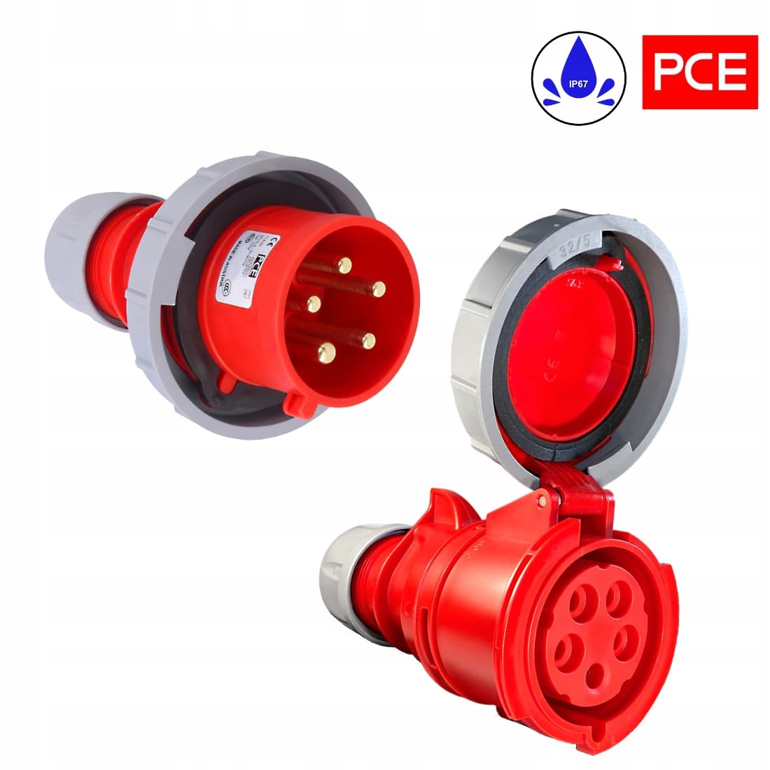 H07RN-F 5X4 IP67 32A Cavo di prolunga in gomma 45 m