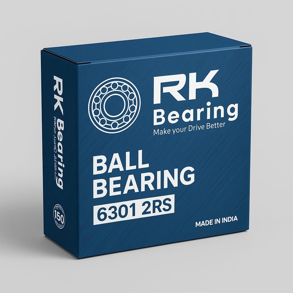 RK Bearing 6301 2RS Deep Groove Ball Bearing (12×37×12 mm, Double Rubber Sealed, Pre-Greased Both Sides) | High Speed, Low Noise, Anti-Rust Bearing for Bike, EV Scooter, Machinery (Pack of 10 pieces-image-24