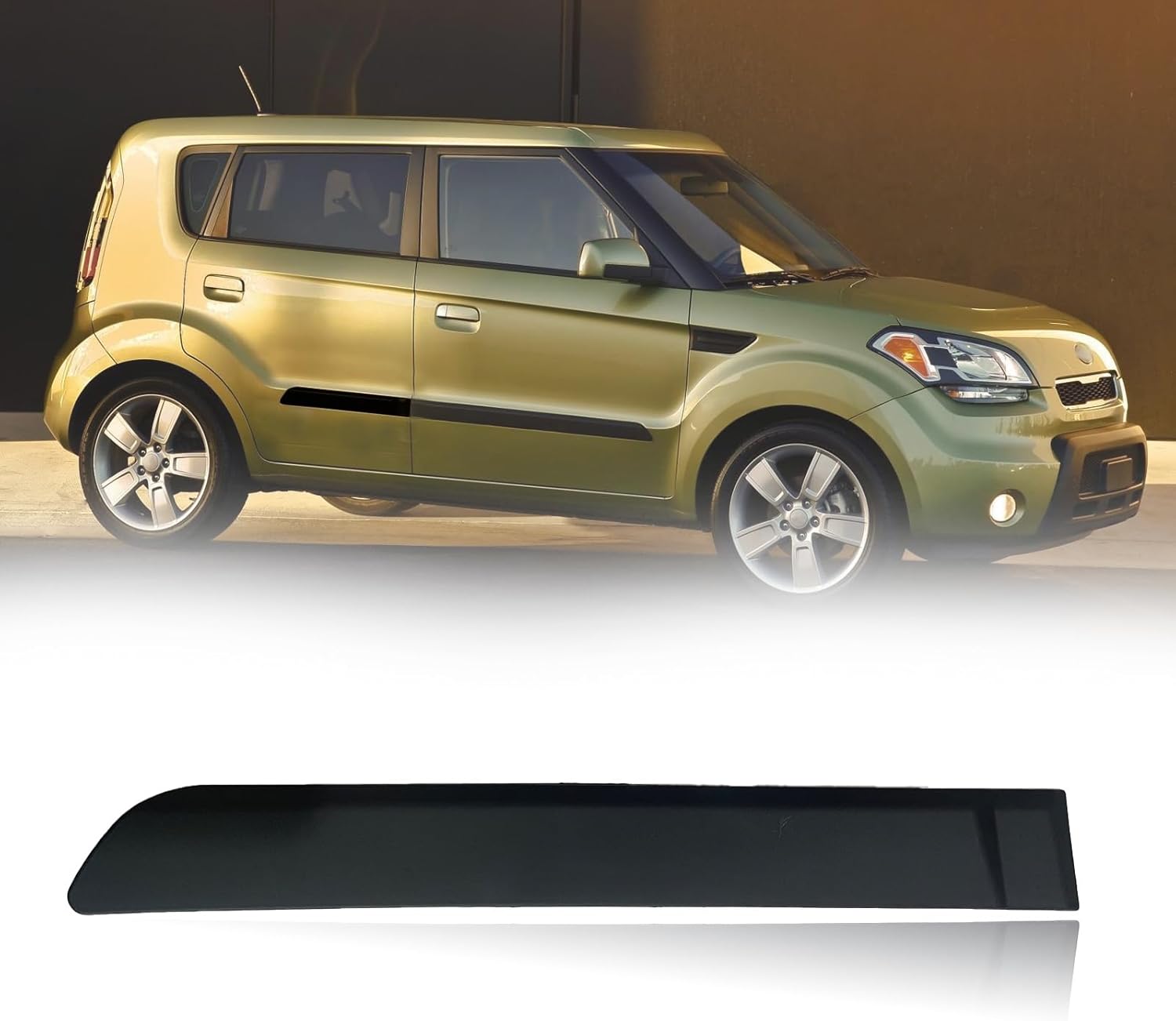 Rear Right Door Side Body Guard Molding Trim Compatible with 2010 2011 2012 2013 Kia Soul (Rear Right Side) 877222K000