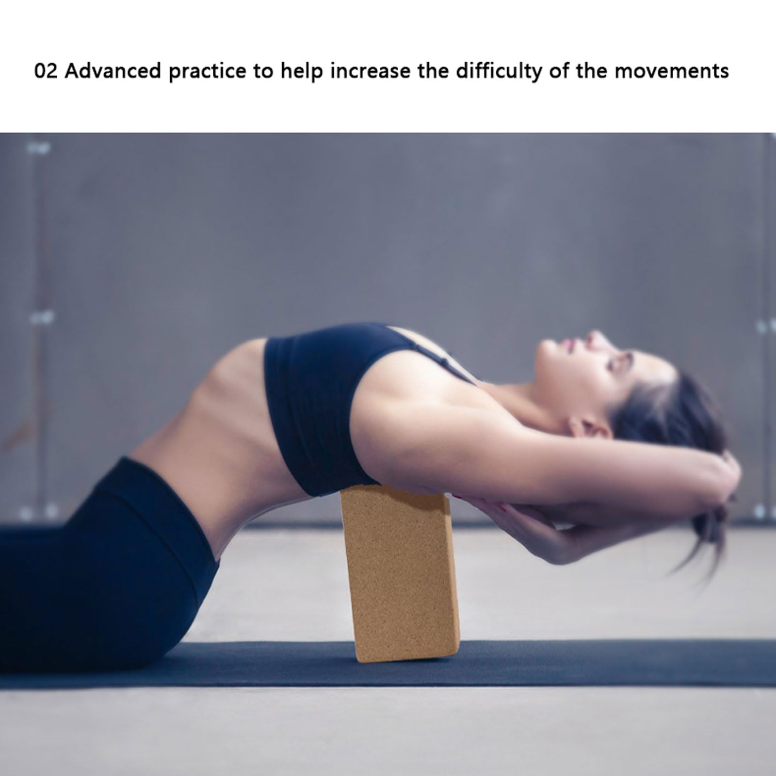 Juego de 2 bloques de yoga de corcho 100% natural –Flor de datura también para principiantes,meditación y pilates,accesorios de fitness,ayuda para regeneración,espalda,estiramientos y bloqueos,dos