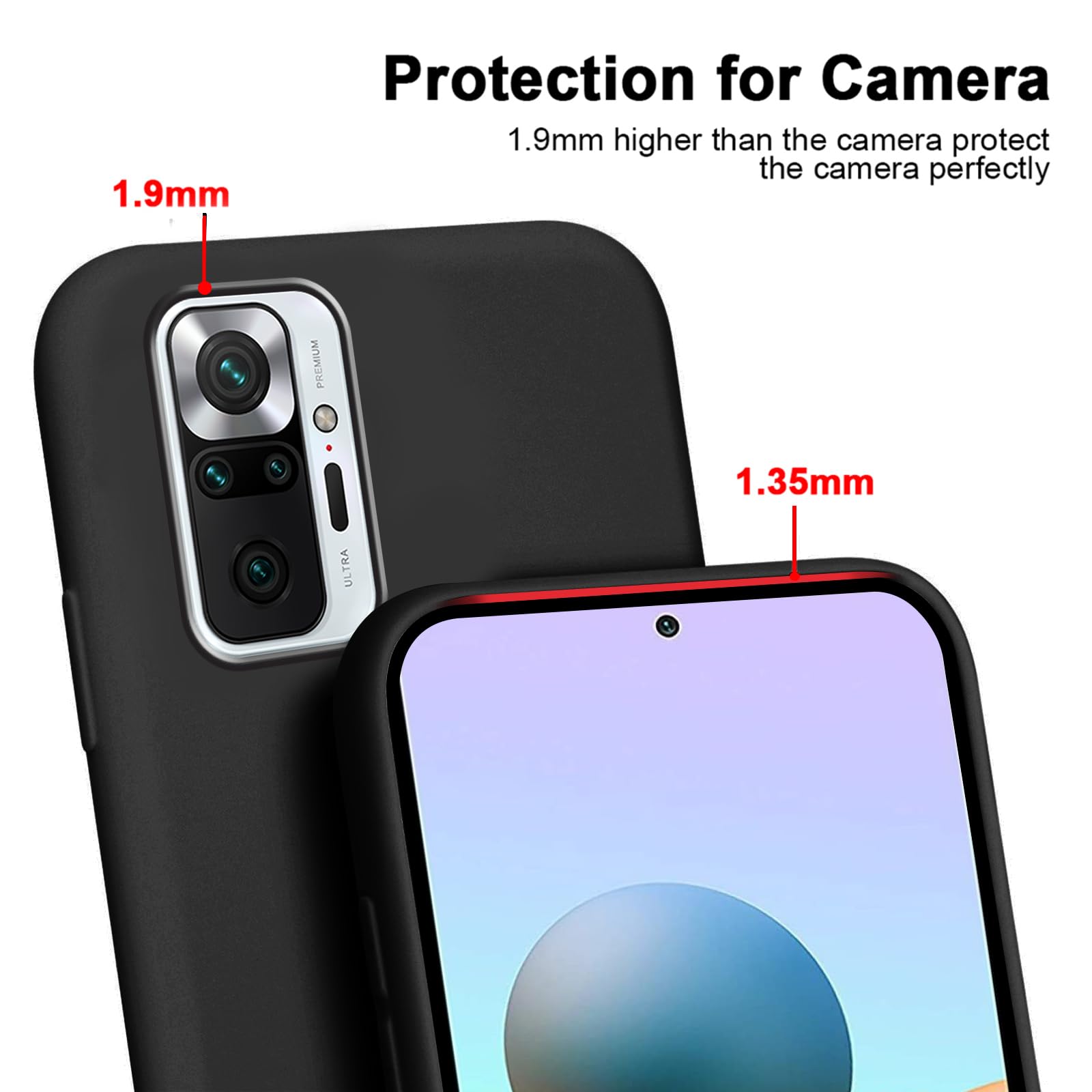 WenBaby Cover con Cordino per Xiaomi Redmi Note 10 PRO/Note 10 PRO Max, Custodia a Tracolla Morbido Silicone Necklace Regolabile Staccabile Shock Absorption Antiscivolo Protettiva Case in Viola/Blu