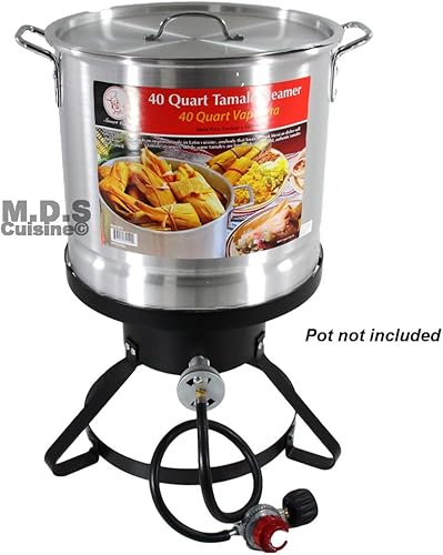 Miniatura 7 de Quemador de alta presión al aire libre Cocina Gas sola estufa de propano Camping Quemador con manguera y regulador