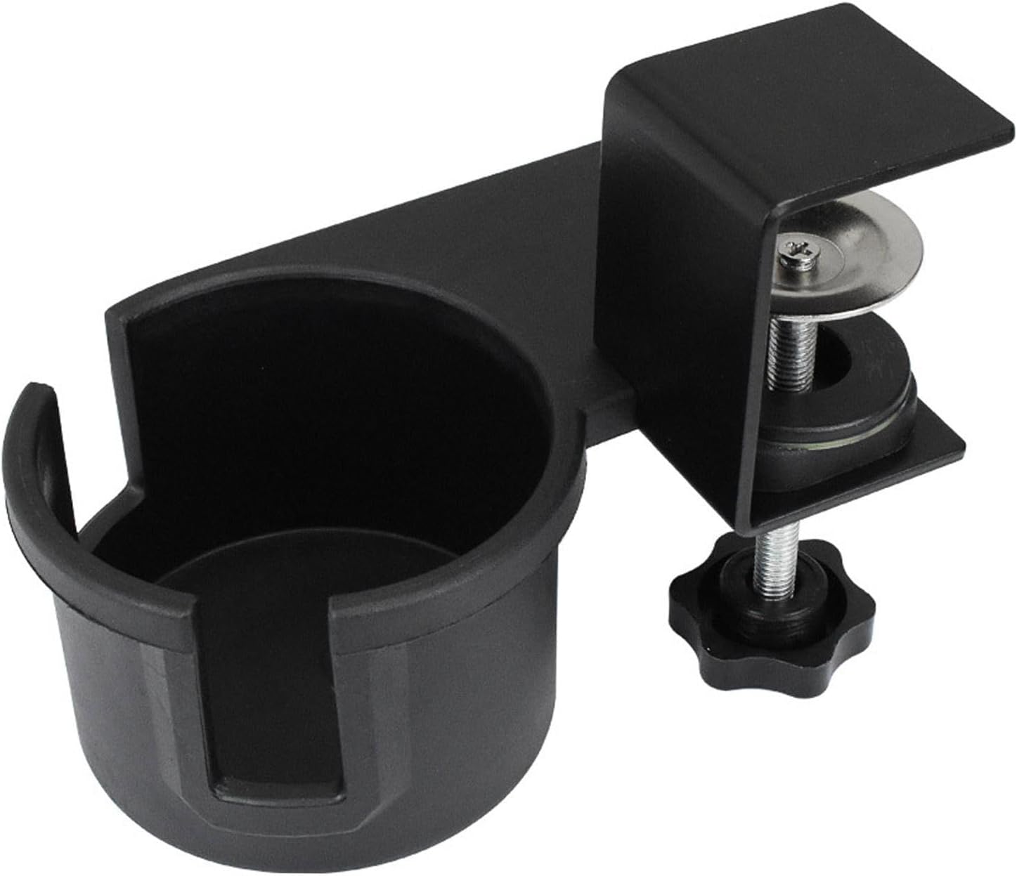 Clip Cup Holder, Anti-Spill Desk Cup Holder, Under Desk Cup Holder, Anti-Spill Cup Stand Hook Cup Bracket, Shaped Groove Design Desktop Cup Holder Game Desk Accessories for Glasses, Bottles, Mugs