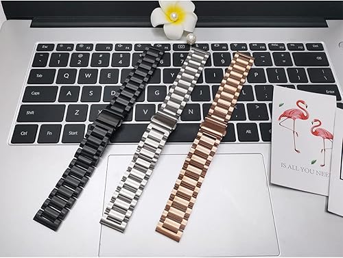 Miniatura 6 de Correa de reloj de metal de 14161820220.945 in, correa de liberación rápida de acero inoxidable para hombres y mujeres