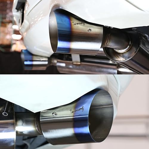 Miniatura 9 de Spec-D Tuning Sistema de escape Catback de doble punta quemada compatible con Infiniti G35 Coupe 2Dr 2003-2007