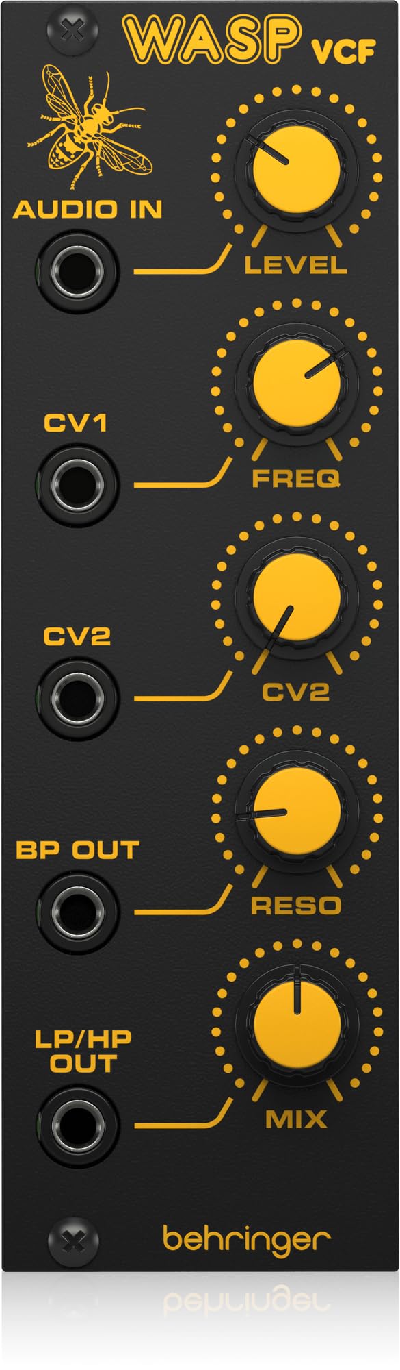 Behringer WASP VCF Eurorack Multi-Mode Filter Module, Legendary Analog "Wasp Deluxe" Sound Design Tool for Synthesizers and Music Production