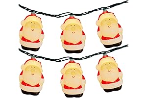 8.5 FT Santa Claus String Lights - Vibrant Christmas Decoration