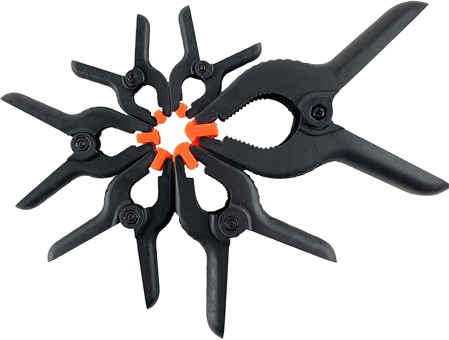 DIY Crafts Pack of 2 Pcs 6"inch, Black Multi Utility Spring Clamp, Nylon Spring Clamp Hand Tools Set-Plastics Clips for Backdrop, Wood Wor(Pack of 2 Pcs 6"inch, Black Multi Utility Spring Clamp) (B086MWM771) Amazon Price History, Amazon Price Tracker
