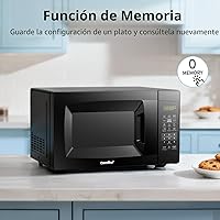 Vista 8 de COMFEE' EM720CPL-PMB - Horno microondas para encimera, con encendido/apagado de sonido, modo ECO y botones sencillos de un solo toque, 0.7 pies Negro