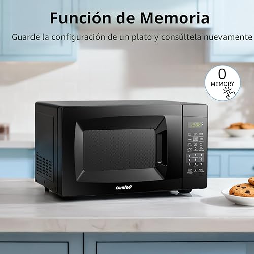 Miniatura 8 de COMFEE' EM720CPL-PMB - Horno microondas para encimera, con encendido/apagado de sonido, modo ECO y botones sencillos de un solo toque, 0.7 pies Negro
