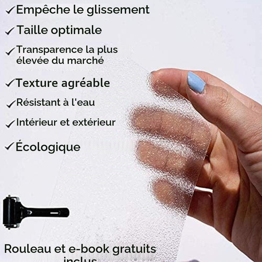 15 Pièces 15 x 80cm Marche pour Escalier Antidérapant Transparent, Bande Anti-dérapant pour Escalier, Autocollant Adhésifs de Protection pour Tapis d’escalier Intérieur