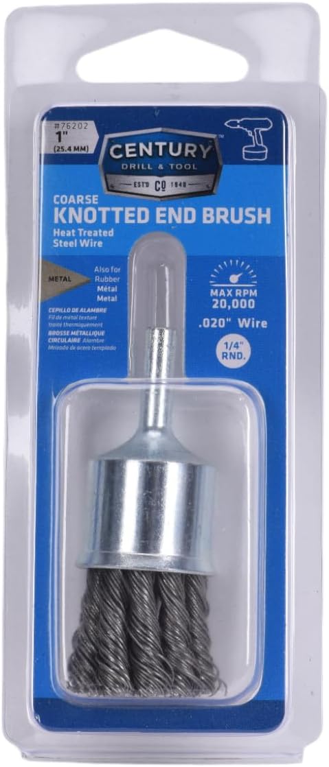 Century Drill & Tool 76202 Drill End Wire Brush, 1" Coarse & Knot image 5
