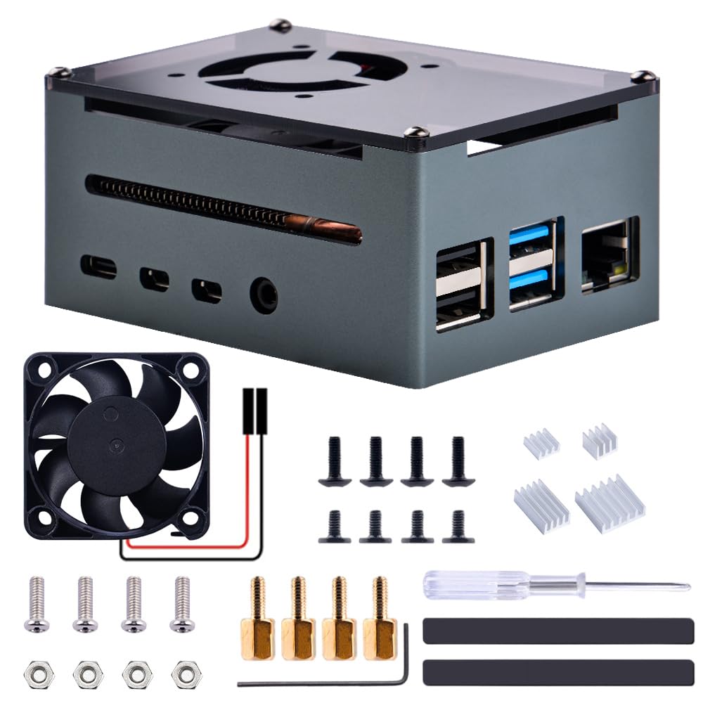 Raspberry Pi 4 Model B ファン付きケース 4GRAM Raspberry Pi 4 Model B ファン付きケース 4GRAM Amazon.co.jp