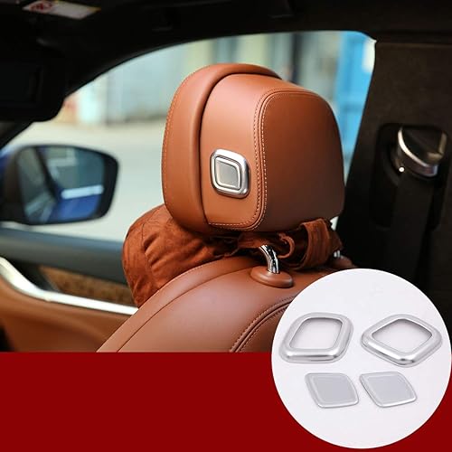 ABS cromo asiento cabeza almohada cromo cubierta 4 unids para Maserati Levante para Quattroporte