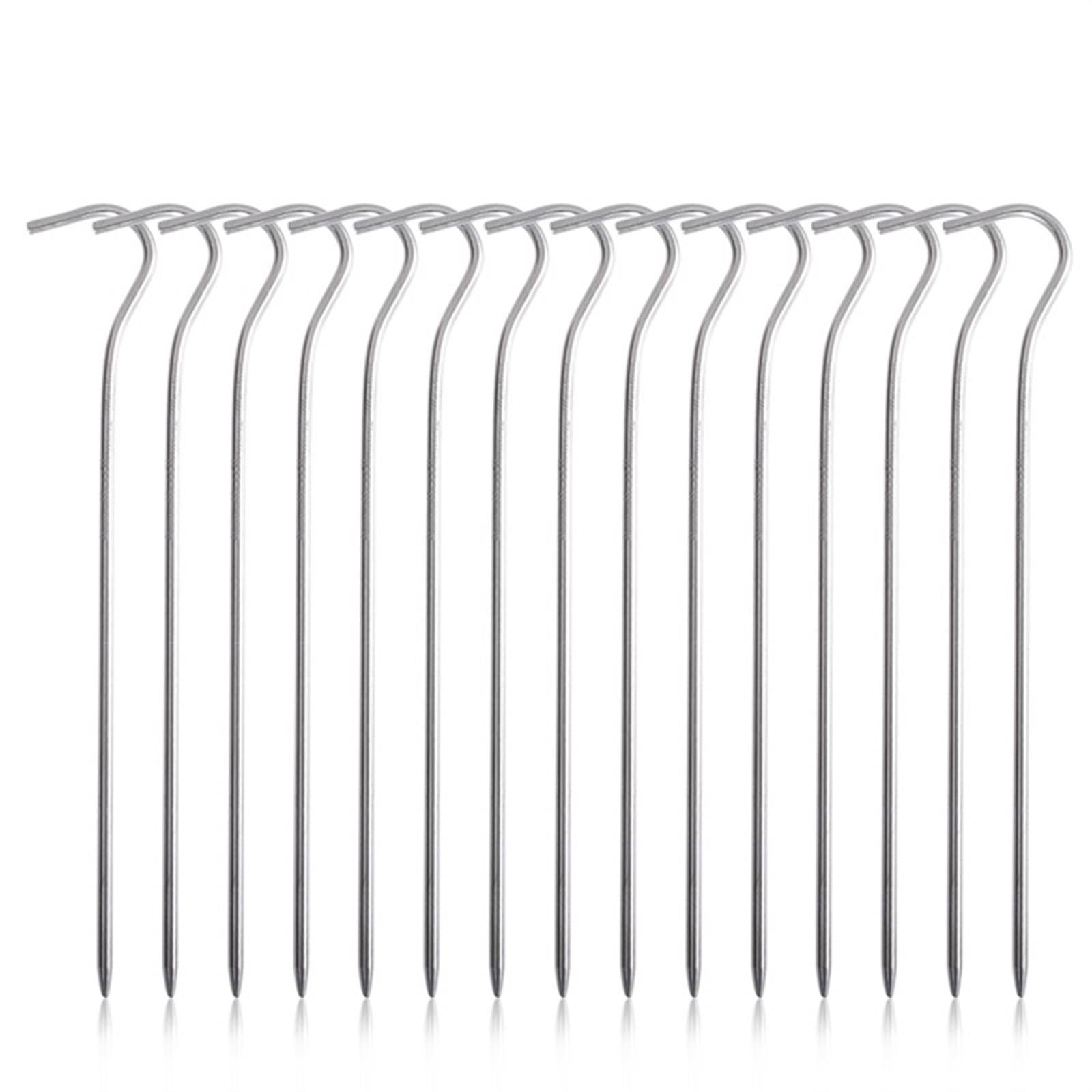 Zeltheringe Titan Zelt Heringe Camping Nägel Ultraleicht 20 cm/16,5 cm Tragbare Outdoor Baldachin Gras Hardware(Ti4003P 15pcs 16.5cm)