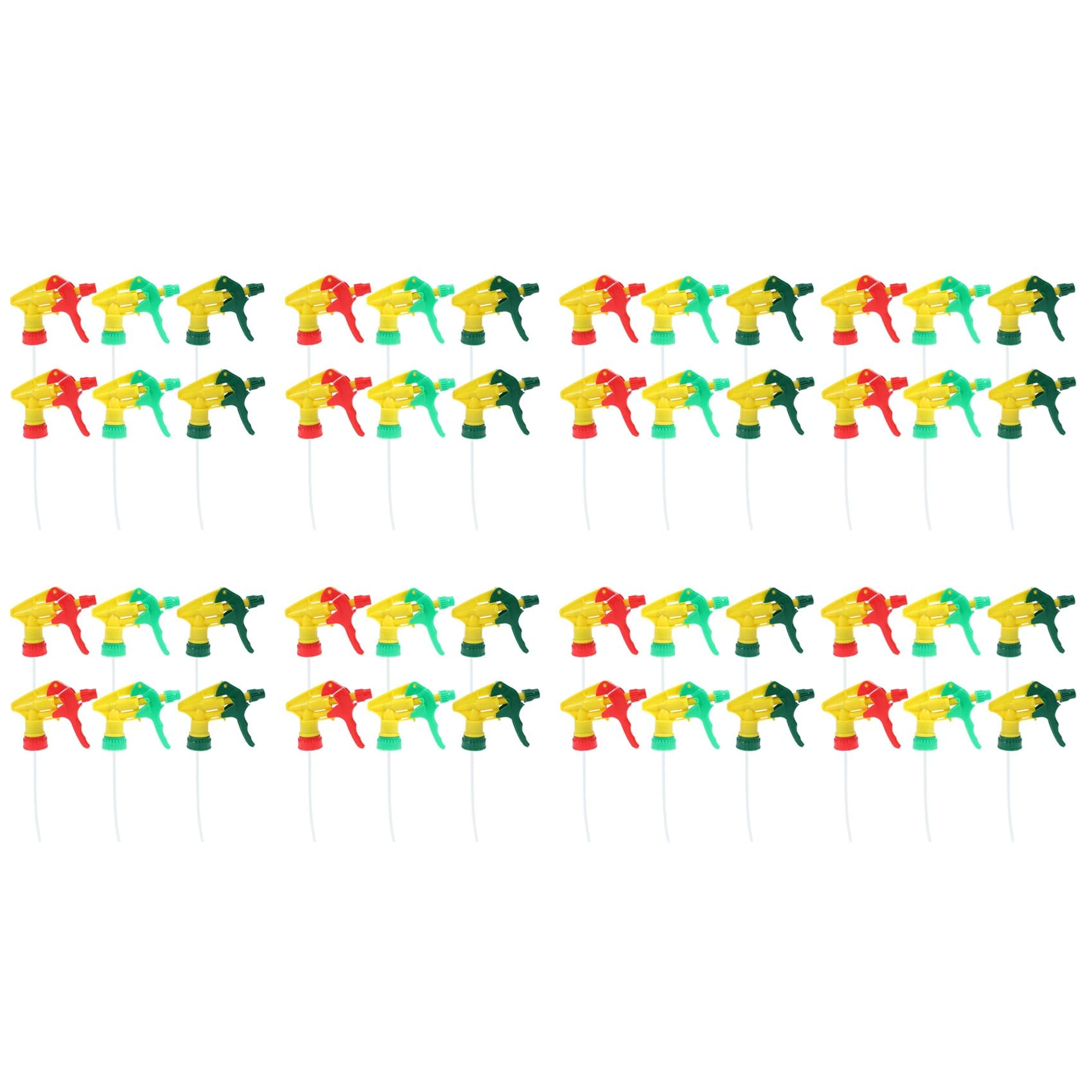 Jnchdghwa Random Colors 48 Pcs Heavy Duty Chemical Trigger Sprayer Bottle Nozzle Head