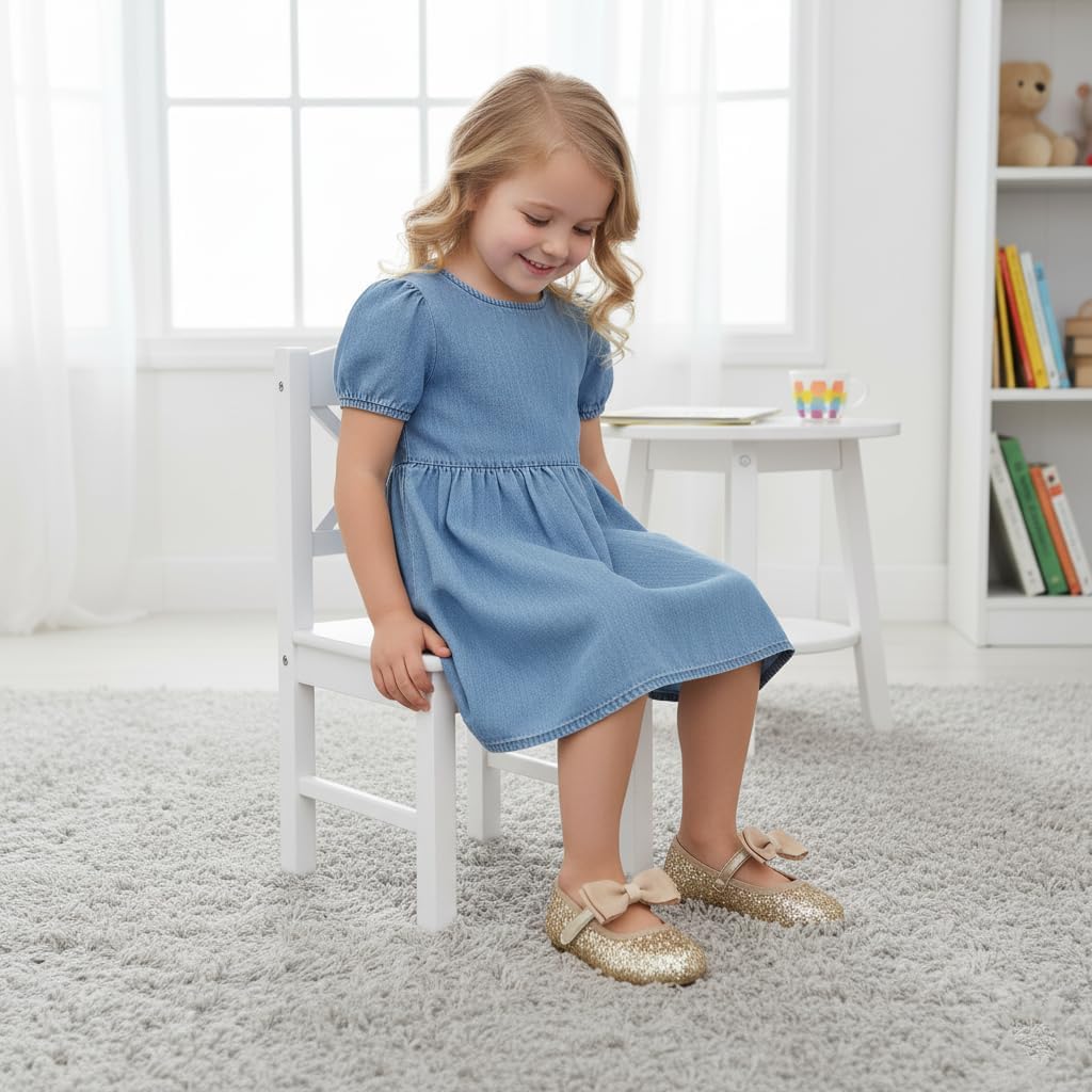 GINFIVE Toddler Girls Dress Shoes Mary Janes Ballerina Flats for Girls Shoes Toddler - Image 3