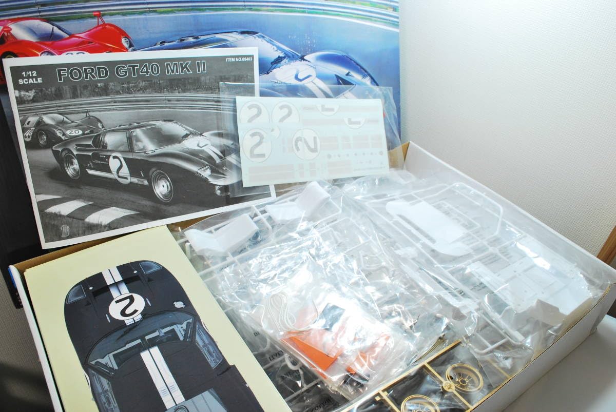 絶版　FORD GT40 1/12 トランペッター製 1/12 MAGNIFIRE(same Trumpeter)FORD GT40(´ι _`; ) | 牛乳雑巾