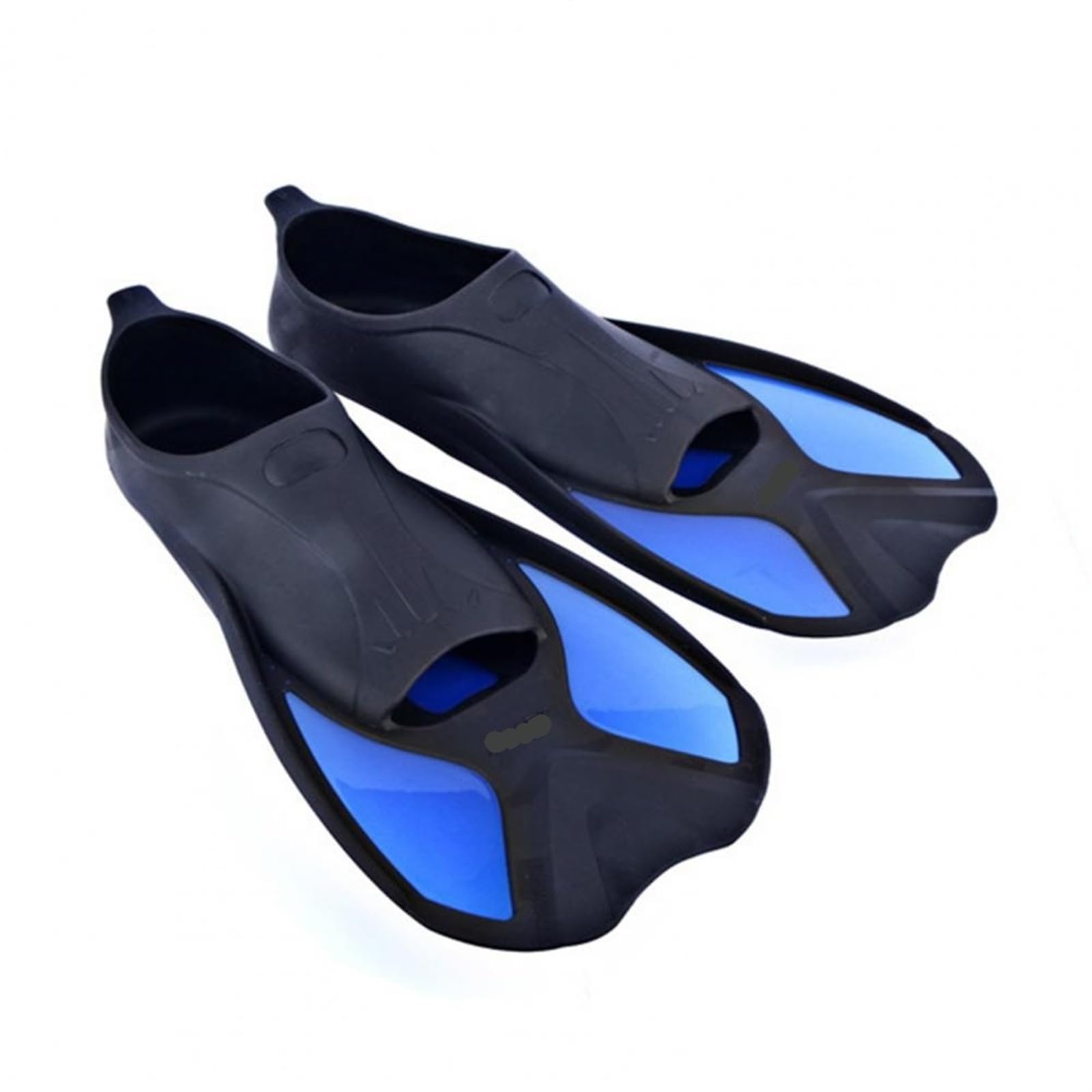 Palmes de plongée Palmes d'entraînement à la natation Palmes de plongée professionnelles Palmes à lame courte Palmes de renforcement musculaire des jambes Palmes de natation Adulte Fins(Black,2XS)