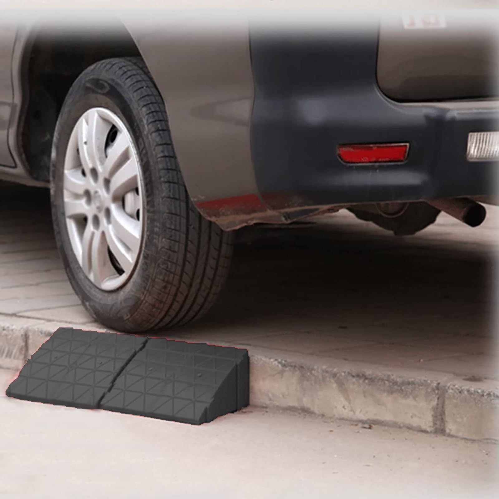 Rampe per Auto, Rampa di Carico, Rampa Moto, per Rampe di Marciapiede per Vialetto, Auto, Motocicletta, Banchina di Carico, Camion, Camioncino, Rampa di Soglia (Size : 12x18x30cm)