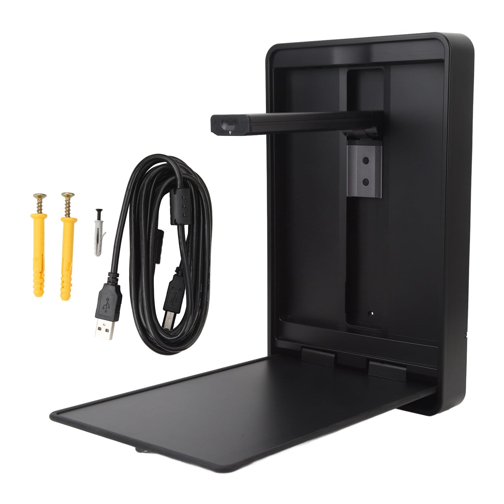8MP USB Document Camera, Detachable, for Teachers and Classroom for A3 A4 Size with Dual Mic, 3-Stage LED Light, Up and Down, Left and Right Image Inversion, for Distance Teaching & Learning