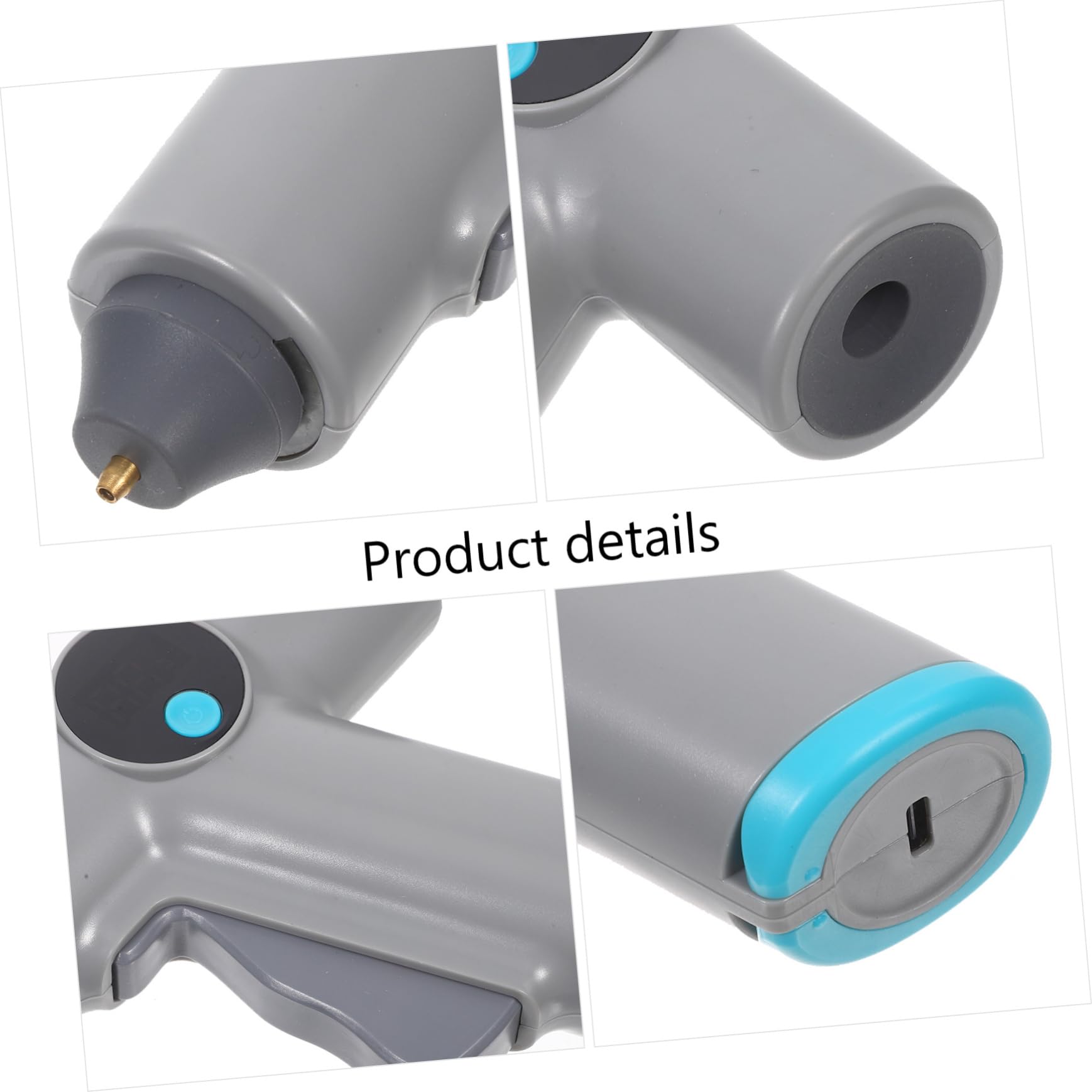 Pistola de Pegamento Caliente Eléctrica Portátil Herramienta de Extrusión de Pegamento Inalámbrica Adhesivo Termofusible para Manualidades de Bricolaje Reparaciones del Hogar