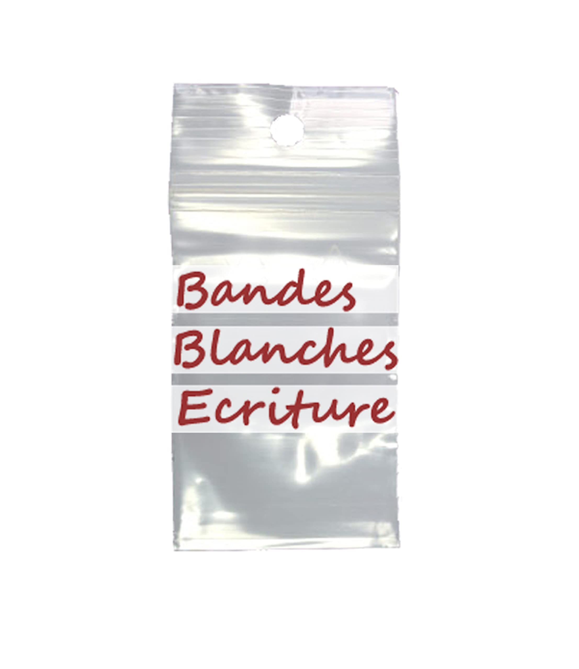 Lot De 100 Sachets à Fermeture Zip Refermable Transparent - Pour