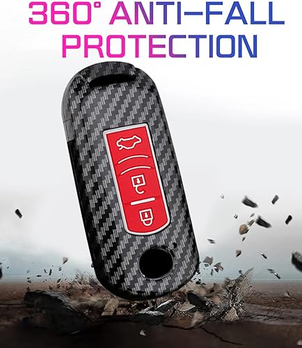 Miniatura 10 de ontto Funda para llave de coche con llavero para Mazda 2 3 5 6 2017 CX-4 CX-5 CX-7 CX-9 CX-3 CX 5 Accesorios