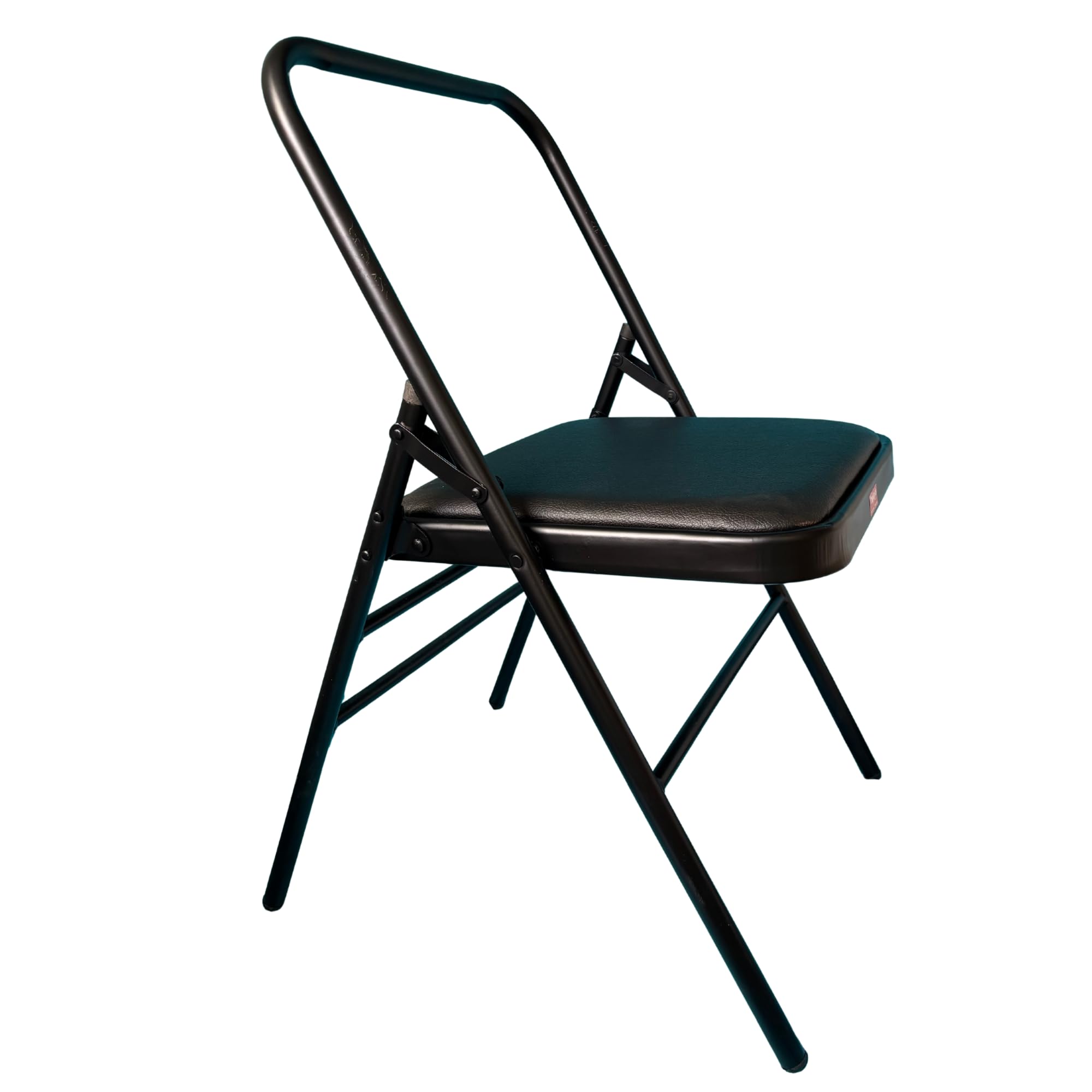 The Yogis Iyengar Yoga Chair with Cushion Seat | Backless Chair for Iyengar Yoga | Capacity: 150kg | (Black)-image-45