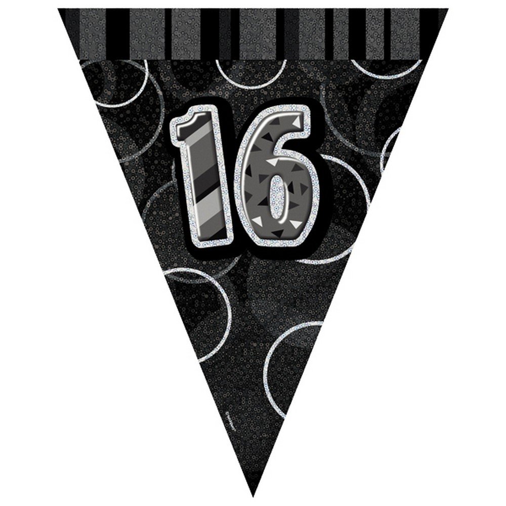 Unique Party 92068 - 9ft Foil Glitz Pink Happy 80th Birthday Banner — view 104