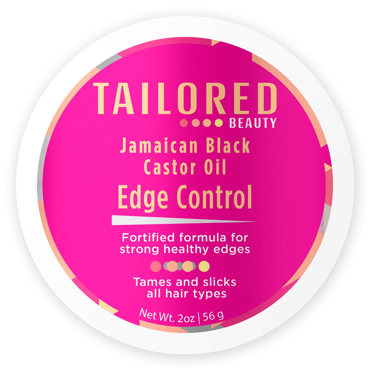 Tailored Beauty Jamaican Black Castor Oil Edge Control – Moisture & Shine with Aloe Vera and Coconut Oil for Natural Hair