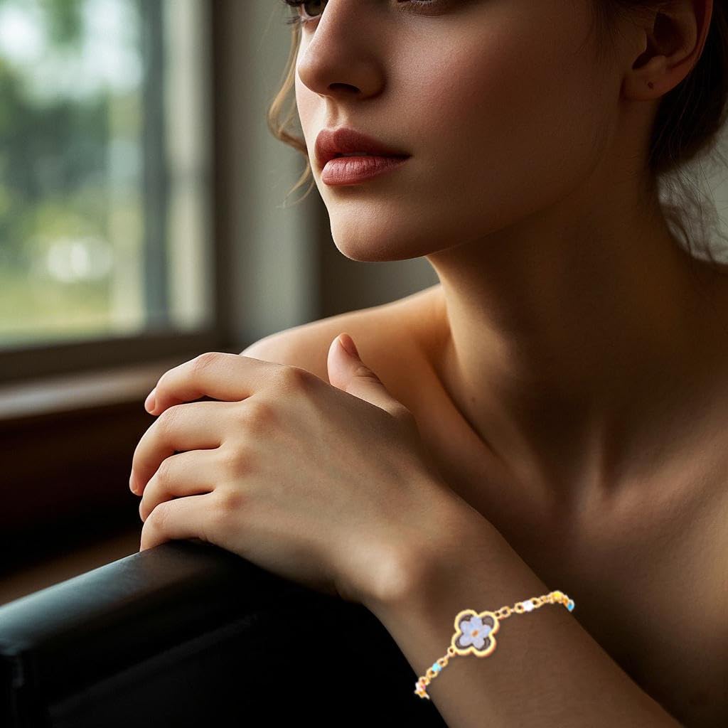 Miscarriage Gifts for Mother, Forget Me Not Flower Miscarriage Bracelet for Women Memorial to Stillborn Grief Sympathy Gift