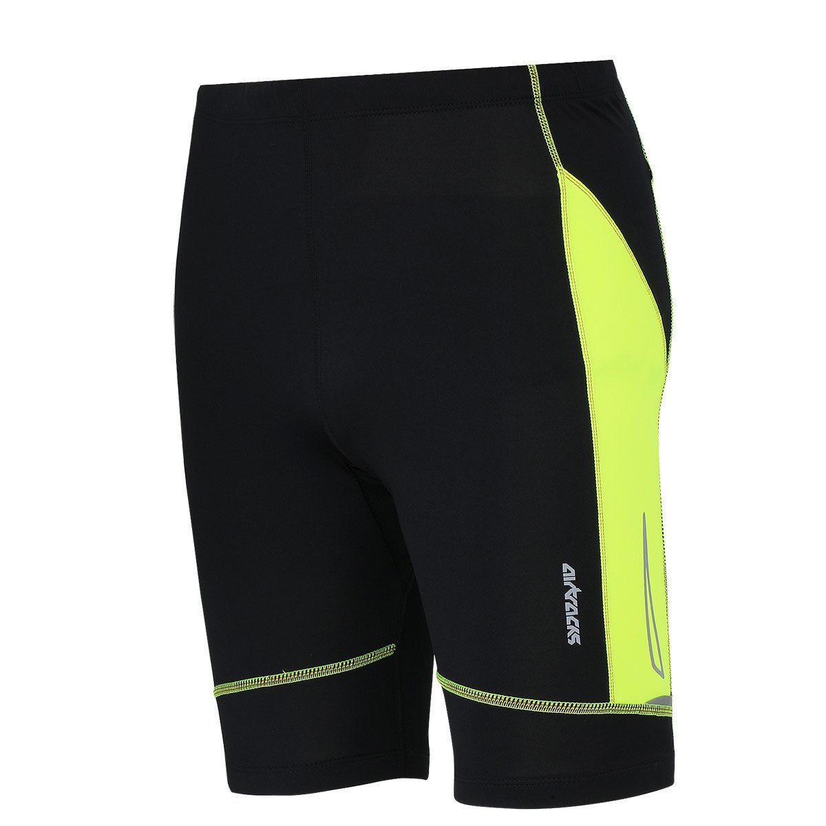 Airtracks Herren Funktions Laufhose Kurz Pro Air - Lauftight - Running Tight - Laufshorts - Sporthose - Jogginghose - Kompression - Atmungsaktiv - Schnelltrocknend - Reflektoren