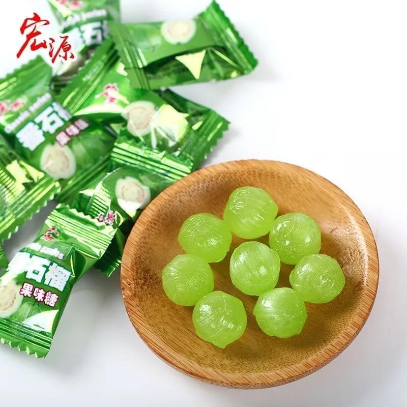 3 flavors of fruit candy 250g/500g，Chinese classic guava hard candy,sweet and sour orange and plum candy,candied fruit,Dim sum,mixed flavor sweet sugar,sweet food，casual snack gifts (Guava sugar,500g)