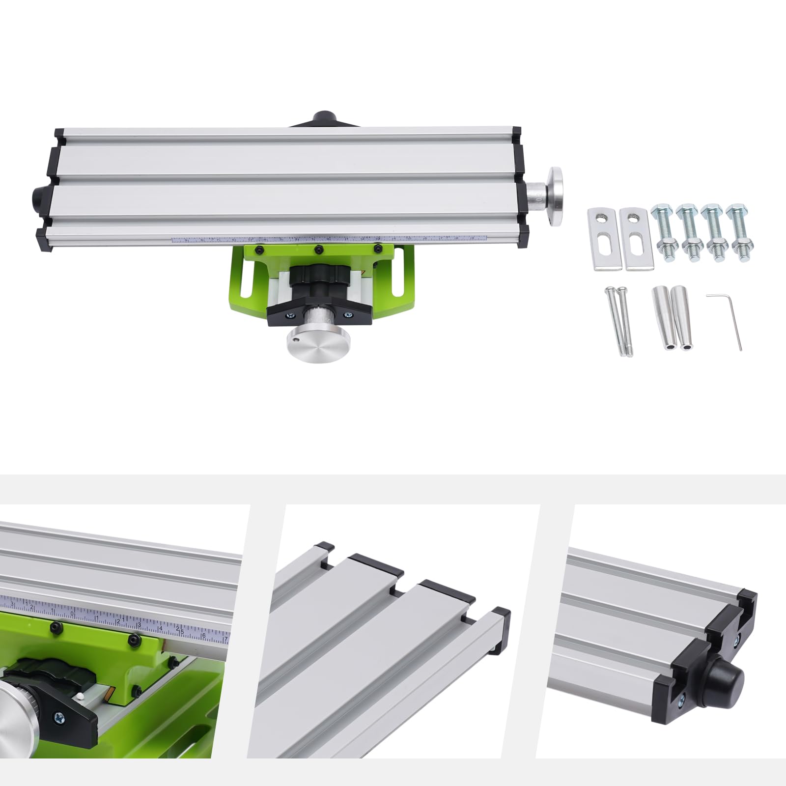 Multifunction Worktable Milling Working Cross Table Milling Machine Compound Drilling Slide Table For Bench Drill Adjust X-Y, Sturdy and Durable, Double Guide Design