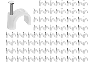 100Pcs Heat Cable Clips with Steel Nail for 5/16" PEX Pipe