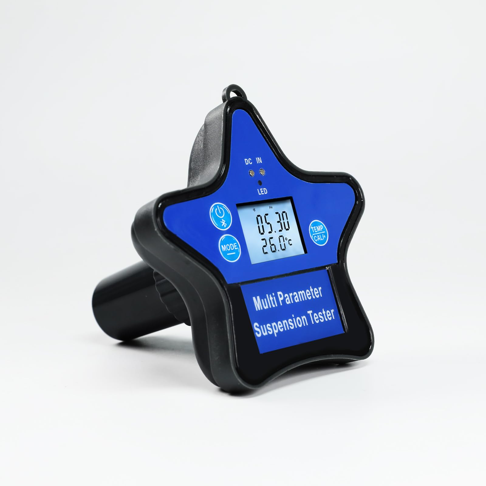 Tester Qualité Eau Flottant 9-en-1 | Moniteur Piscine & Hydroponie pH, ORP, CL, EC, CF, TDS, Sel, S.G. & Temp | Design Flottant Rechargeable avec Écran LCD Rétroéclairé & Suivi par Appli
