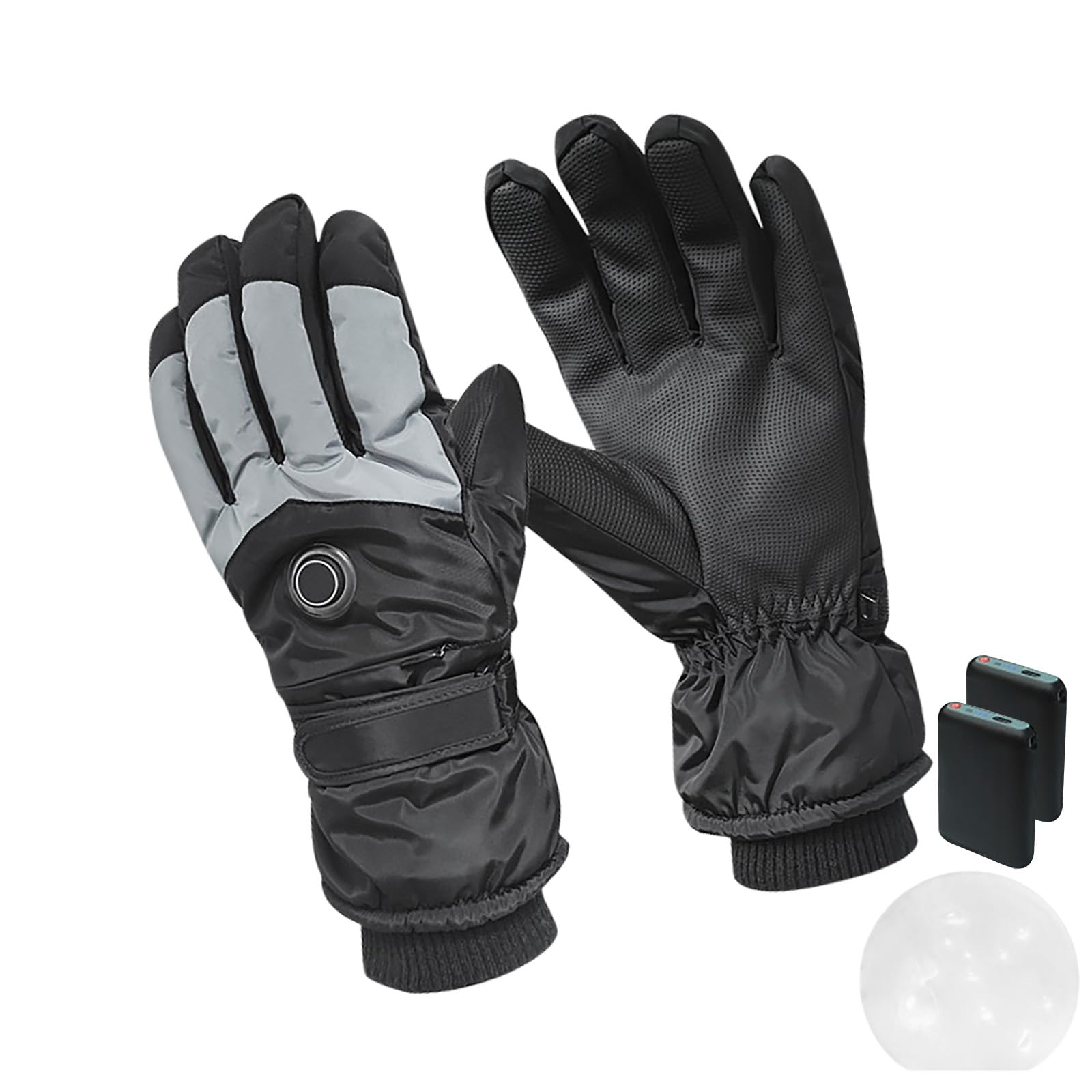 Guantes calefactables eléctricos de nieve y ciclismo impermeables con batería 7