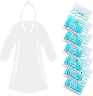 ODSPTER Regenponcho - Regencape Einmal für Damen und Herren 6 Stück Regen Ponchos - Einweg Regenponcho mit Kapuze Für Fest...