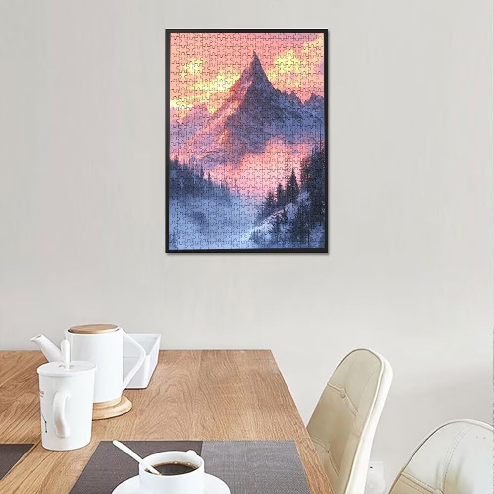 Puzzle 6000 sztuk, górskie puzzle sosnowe dla dorosłych 6000, drewniane puzzle, klasyczne gry edukacyjne, niemożliwe wyzwanie, rodzina gier, kreatywny prezent DX0YL1-822