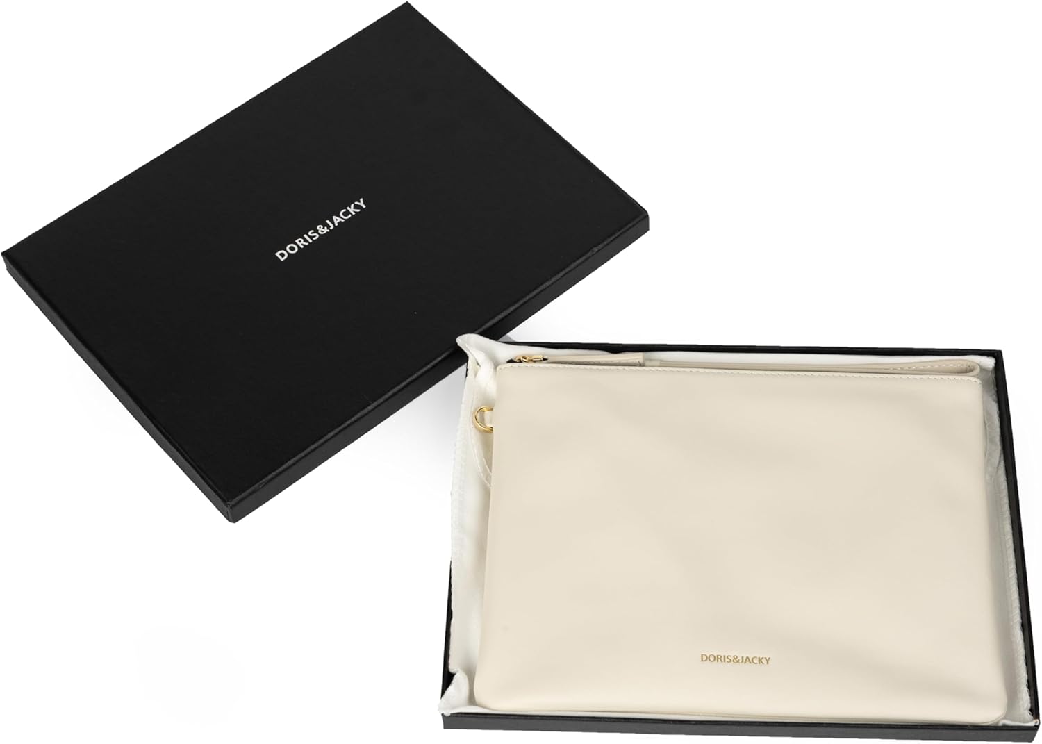 DORIS&JACKY Leather Wristlet Clutch Purse for Women Large Slim Phone Pouch Bag With Detachable Strap - Image 6