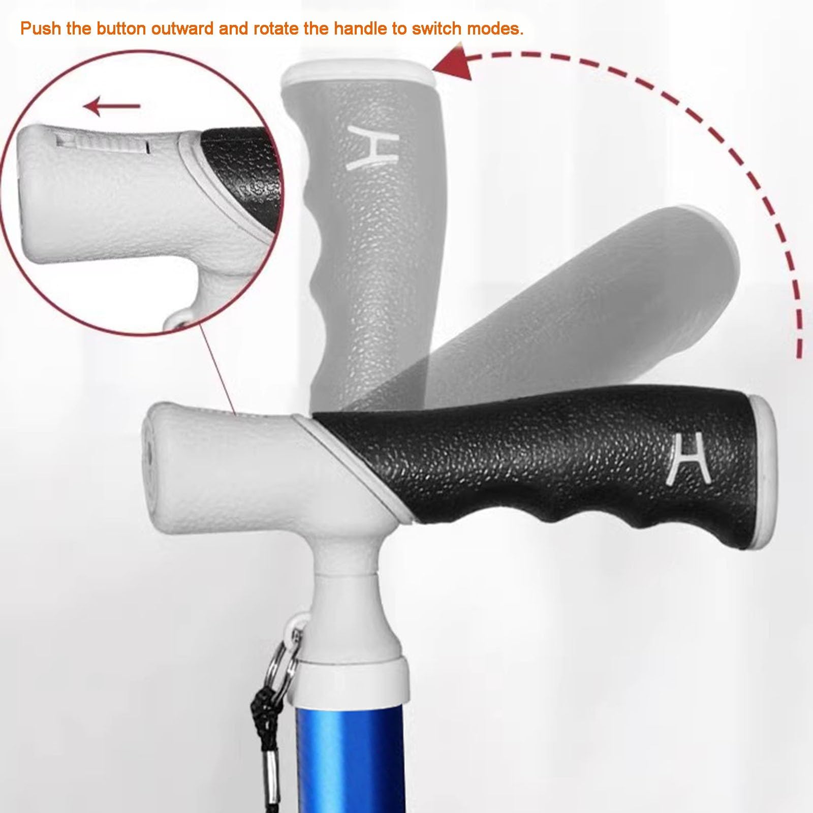 Bastone Da Trekking Telescopico In Lega Di Titanio - Leggero, Antiscivolo, Pieghevole Per Zaino