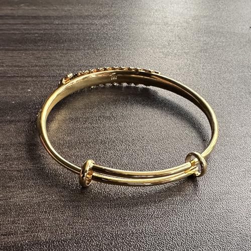 Fashion 18K Gold Plated Peacock Pattern Adjustable Arm Band Cuff Bracelet3