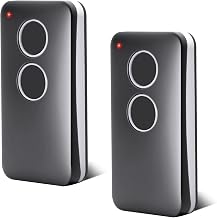 2 x Garage Door Remote Controls 433.92 MHz 2 Channels Compatible with V2 PHOX 2, V2 PHOX4, V2 TRC4,V2 TSC4, V2 Phoenix 2, V2 Phoenix 4, Rolling Code