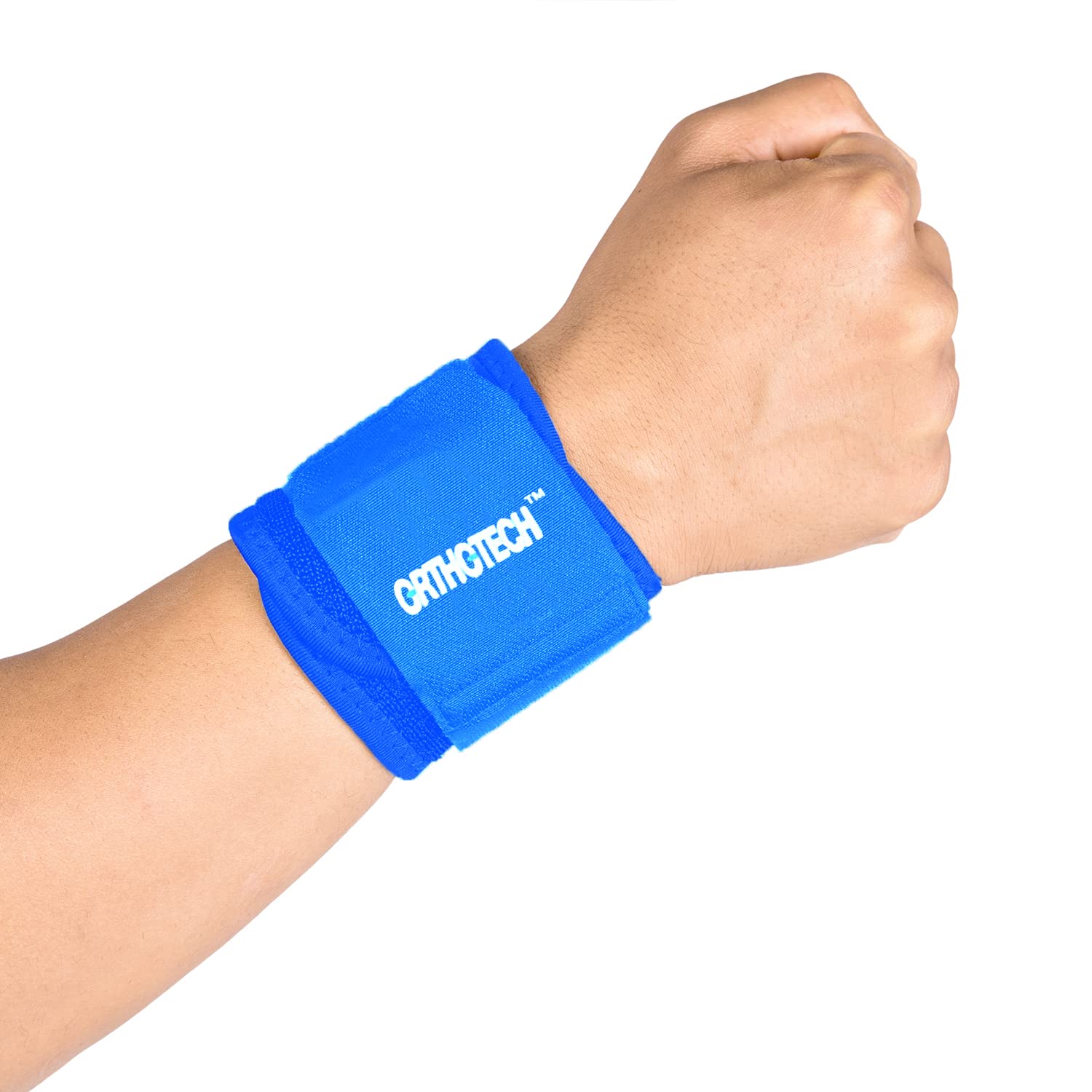 Orthotech Neoprene Adjustable Wrist Support Brace with open patella For Compression,Immobilization,Pain Relief (Blue) (B08Y6M1CXZ) Amazon Price History, Amazon Price Tracker