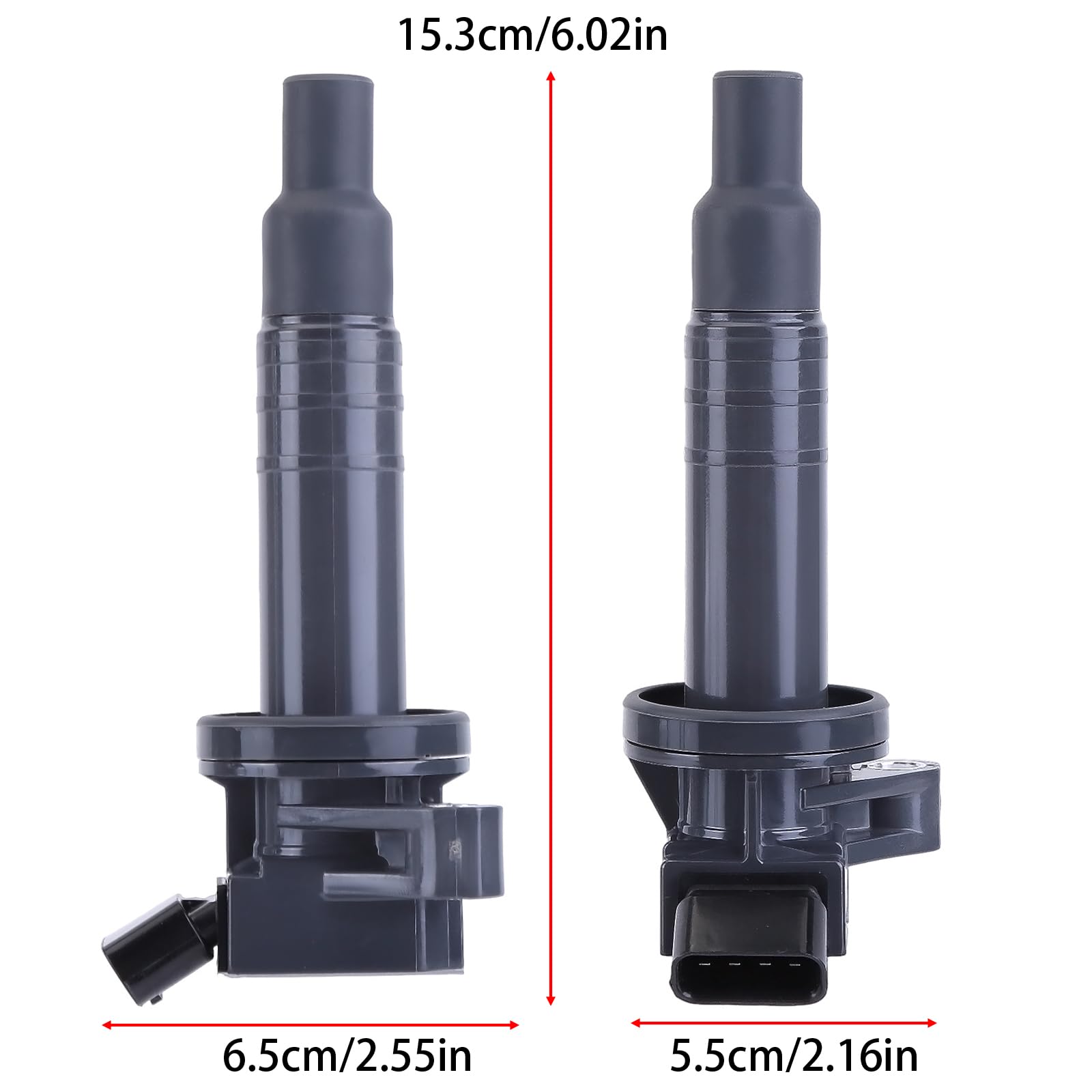 Bobina di accensione compatibile per Toyota Aygo Yaris Citroen C1 Peugeot 107 2005-2014 Set di bobine di accensione 19500B1010 Confezione bobina di accensione per auto Sostituire 19500B2040 597088