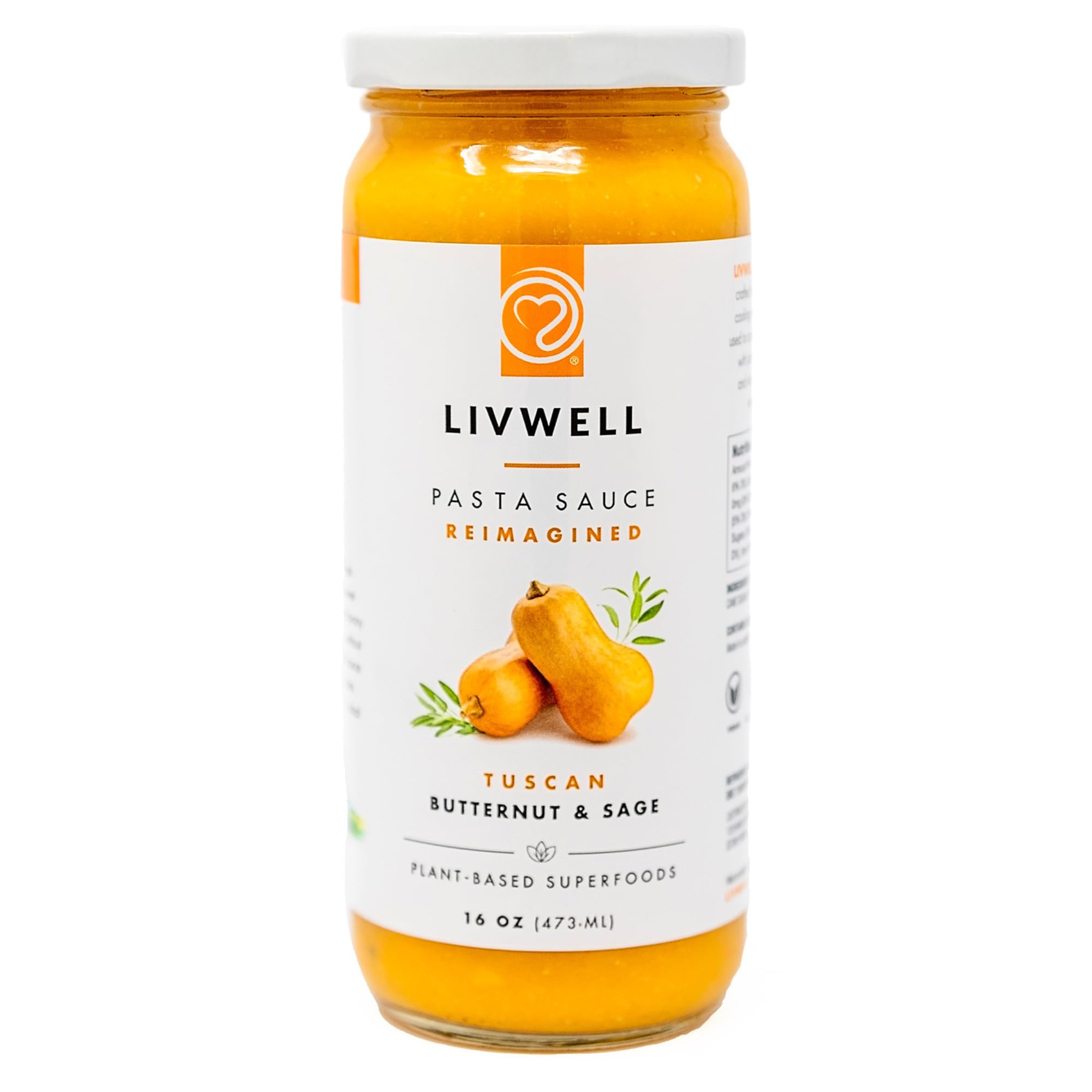 Amazon.com : LIVWELL Tuscan Butternut Squash Pasta Sauce - Plant