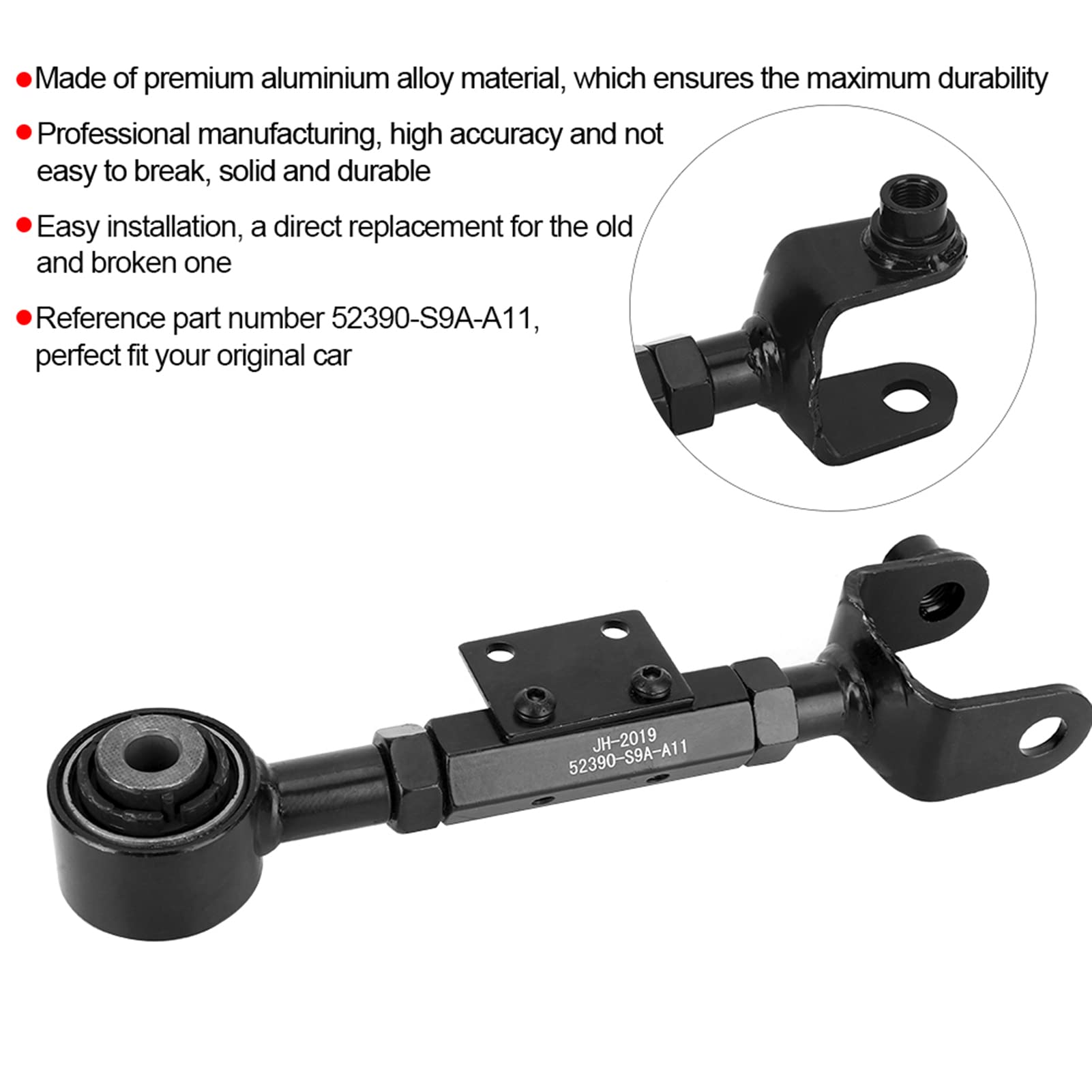 Wahacz zawieszenia ze stopu aluminium 52390S9AA11 Pasuje do CRV ELEMENT Zastępuje OE 52390S9AA11